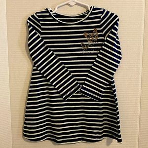 Teal colored Jumping Beans long sleeve all day play dress. SZ 24M